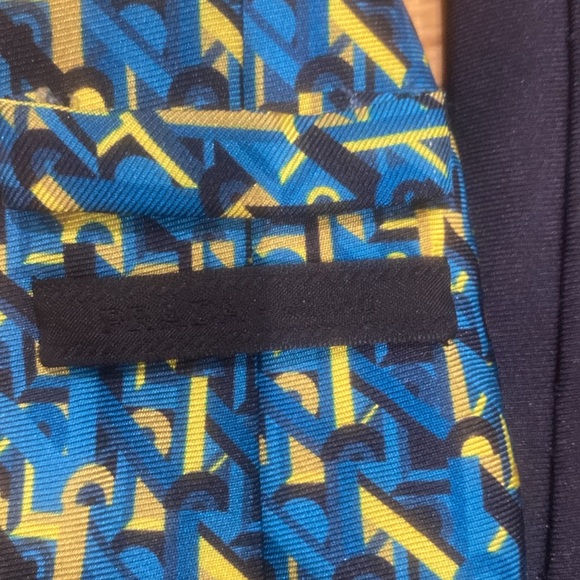 Men’s Prada multi print tie - Picture 2 of 3